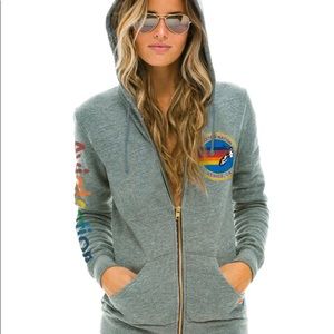 aviator nation jacket. worn once. no stains. size medium but fits like a small